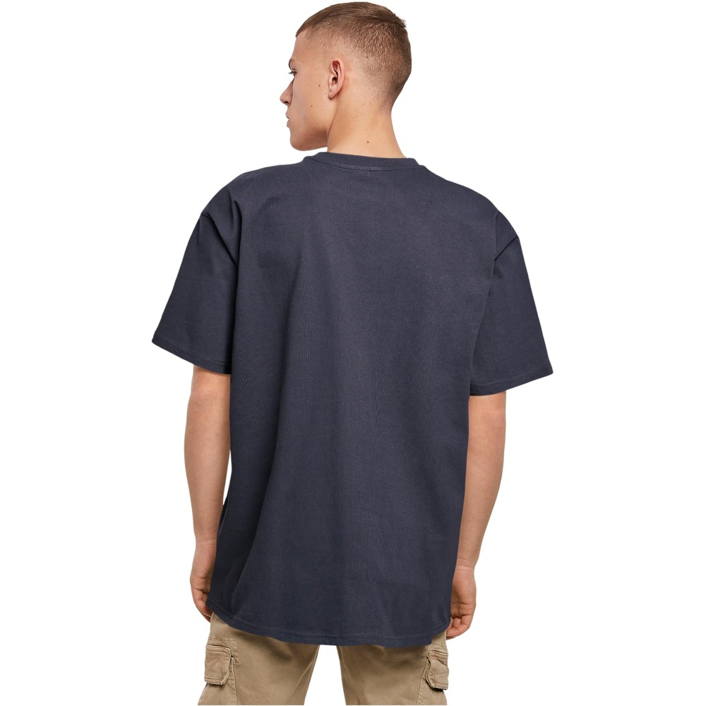 Merchcode - Wording Lemon Heavy Oversize Mens Tshirt - Dark blue